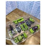 NBK Deformation Oversize Toys Robot Devastator Engineering Combiner 6 in 1 Action Figure Car Truck Model Gift for Kids Boys (Green)