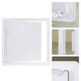 QWORK Access Panel for Drywall, 16x16 Inch ABS Plastic Wall Hole Cover Access Door for Plumbing & HVAC Systems, White