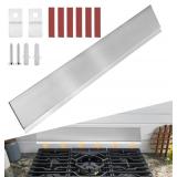11NBBKGDDS Universal Front Control Freestanding Range Stainless Backguard with 29.75" W 4.75" T 0.25" D Compatible with all brands of 30" Backsplash & Stove,Include Frigidaire Whirlp