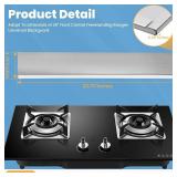 11NBBKGDDS Universal Front Control Freestanding Range Stainless Backguard with 29.75" W 4.75" T 0.25" D Compatible with all brands of 30" Backsplash & Stove,Include Frigidaire Whirlp