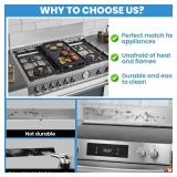 11NBBKGDDS Universal Front Control Freestanding Range Stainless Backguard with 29.75" W 4.75" T 0.25" D Compatible with all brands of 30" Backsplash & Stove,Include Frigidaire Whirlp