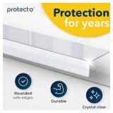 PROTECTO 2-Pack Window Sill Protector from Dogs 29.5 x 5.1 Clear Window Guards from Cats Scratching, Chewing & Clawing | Keep Your Sills Smooth & Paws Safe | Ultra Strong Window Sill Cover Protection
