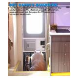 Altyostar RV Screen Door Protector for Dogs, Adjustable RV Screen Door Pet Protector Guard, Black(Patented Design)