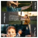 SOPOGER Recurve Bow and Arrow Set for Adults & Youth 20 30 40lb, Takedown Archery Kit for Beginners Right & Left Handed Outdoor Target Practice & Training