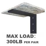 WINKER Countertop Support Bracket 4 Pack Heavy Duty 3/8" Thick Hidden L Shelf Bracket 16" x 6" x 2.5" Metal Corbels for Quartz/Granite/Wood/Concrete/Laminate Countertops, White