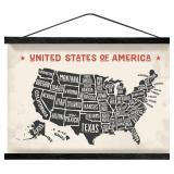 HONKKI Magnetic Poster Hanger Frame for 28x40 28x20 28x22 Movie Music Posters Wall Art,Black Wood Picture Frames for Canvas Diamond Map Decor, Living Room Calendar Banner Tapestry Photo Hanging Stand