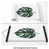 HONKKI Magnetic Poster Hanger Frame for 28x40 28x20 28x22 Movie Music Posters Wall Art,Black Wood Picture Frames for Canvas Diamond Map Decor, Living Room Calendar Banner Tapestry Photo Hanging Stand