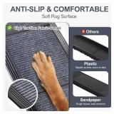 Dog Ramp for Car, 63" Long & 17" Wide Folding Portable Pet Stair Ramp with Non-Slip Rug Surface, Extra Wide Dog Steps for Medium & Large Dogs Up to 250LBS Enter a Car, SUV & Truck