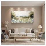 Iallbin Abstract Canvas Wall Art, Large Wall Art for Living Room, for Wall Modern Paintings Wall Decor Living Room (Abstract, Beige, 48L x 24W)