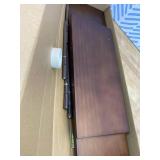 KYIAANY Brown Floating Shelves for Wall: Solid Wood Shelf Heavy Duty Set of 2 Modern Minimalist Industria Decor for Office Living Room Bedroom Kitchen Bathroom Display Book Plant Statue