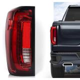FIONE Full LED Tail Light Assembly for GMC Sierra 1500/2500HD/3500HD 2019-2024 Brake Light Taillight Rear Lamp w/bulbs Left Drive Side LH