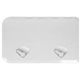 HECASA Marine Deck Boat Deck Access Hatch & Lid 24" x 14" with Non Slip Surface - White Rectangle(606mm x 353mm) 180 Hinge Strong Recessed Marine Caravan RV