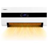 Retails for $170! Electric Wall Heaters Space Heater for Indoor Use 1500W Fast Heating LED Display Adjustable Thermostat Room Heater with Remote Control 12H Timer Heater for Bedroom Office