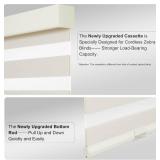 Persilux Blackout Zebra Blinds for Windows (22" W x 47" H, Beige) Cordless Zebra Shades for Indoor Windows, Sheer Shades Thermal Insulated Blinds with Upgraded Cassette, Roller Window Shades for Home