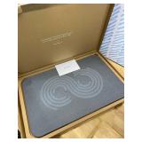 Dorai Home Bath Stone Mat 23.6"x15.4" Quick-Dry, Non-Slip Diatomite Stone Bath Mat for Bathroom, Zen Slate