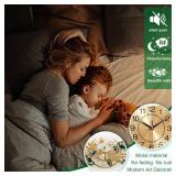 Retails for $110! Large Wall Clock for Living Room, 3D 47 Inch Metal Ginkgo Leaf Wall Decor, Boho Silent Non-Ticking Hanging Wall Clocks, Decorative Big Wall Clock, for Bedroom Dining Room Office (47.