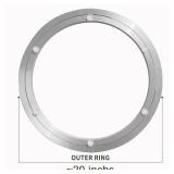 Lazy Susan Hardware Silent Non-Slip Turntable Aluminium Turntable Bearing for Round Dining Table TV Rotating Table 20 inch