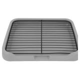 Potty Training Toilet, 18.11x13.78inch Puppy Pee Pad Holder Indoor Outdoor Dog Potty Toilet Training Tray, Mesh Dog Training Toilets, Plastic Pottys Tray Puppy Toilets for Small M