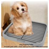 Potty Training Toilet, 18.11x13.78inch Puppy Pee Pad Holder Indoor Outdoor Dog Potty Toilet Training Tray, Mesh Dog Training Toilets, Plastic Pottys Tray Puppy Toilets for Small M