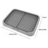 Potty Training Toilet, 18.11x13.78inch Puppy Pee Pad Holder Indoor Outdoor Dog Potty Toilet Training Tray, Mesh Dog Training Toilets, Plastic Pottys Tray Puppy Toilets for Small M