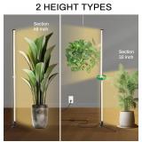 Atmel Grow Lights for Indoor Plants, 4FT Full Spectrum 243LED Plant Light with Stand & Timer, 3 Adjustable Modes for Growing, Flowering, Indoor Gardening, Office