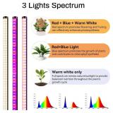 Atmel Grow Lights for Indoor Plants, 4FT Full Spectrum 243LED Plant Light with Stand & Timer, 3 Adjustable Modes for Growing, Flowering, Indoor Gardening, Office