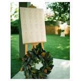 Serene Spaces Living Artificial Green Magnolia Leaf Wreath, Ideal to Hang at Wedding, Store Display, Window Sill, Fall Decor, Perfect Holiday D cor, Measures 24" Diameter and 4" Tall