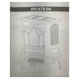 Retails for $135! duraflame 3D Infrared Quartz Electric Fireplace Stove Heater, Black