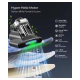 Powerful Mattress Bed Vacuum Cleaner, 2-Speed (14kPa/18kPa) Mattress Vacuum with Green Light Dust Detection, 253.7nm UV-C Light, LED Display, HEPA Filter, 149 Heat, Aroma for Bed Couch Carpet