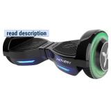 Retails for $116! Hover-1 Dash Self Balancing Scooter with 5 mph Max Speed, Dual 75W Motors, 6.3 Tires, 3 Mile Range, and LED Lights Smart Balance Wheel