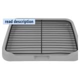 Potty Training Toilet, 18.11x13.78inch Puppy Pee Pad Holder Indoor Outdoor Dog Potty Toilet Training Tray, Mesh Dog Training Toilets, Plastic Pottys Tray Puppy Toilets for Small M