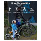 KRIDDO Toddler Balance Bike 2 Year Old, Age 24 Months to 5 Years Old, 12 Inch Push Bicycle with Customize Plate (3 Sets of Stickers Included), Gift Bike for 2-3 Boys Girls, White