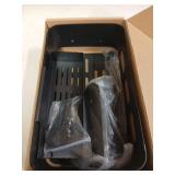 Storage Bin for Traeger Pellet Grill Caddy with Paper Towel Holder, Temperature Probe Box, and Hanging Hooks Smoker Accessories for Traeger Pro Series 22/34, Ironwood 885/650, Pro 780/575, Pit Boss