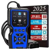 OBD2 Scanner Diagnostic Tool - Check Engine Light Code Reader, Reset Function, Data Stream, I/M Readiness, Full Features, Modes 6 & 8, for All 1996+ Vehicles, Automotriz Scanner