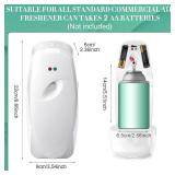 Maxcheck 4 Pcs Automatic Air Freshener Spray Dispenser Wall Mounted Automatic Spray Dispenser Air Freshener for Bathroom Battery Operated Free Standing for Commercial Place and Room(White)