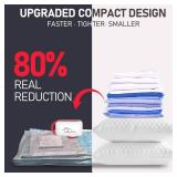 VMstr 12 Pack Vacuum Seal Bags for Clothing Travel, Carry-on Size for Luggage Compression Packing, Space Bags (Pump Not Included)