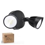 Philips 44W 3500LM LED Security Flood Light Outdoor Switch Controlled Aluminum Security Light, 2 Adjustable Heads 5000K Daylight Wet Location for Patio, Garden, Yard Lights