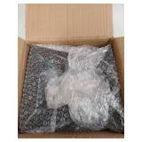 Rioychan 8 Inch Trapezoid Metal Table Legs Black, DIY Furniture Feets for Bench, Coffee Table, Stool Cabinet Legs, Including Screws and Adjustable Feet Pads, 8 Inch x 7.9 Inch