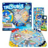 Sonic the Hedgehog Pop Up Board Game - Bundle with Sonic Board Game for Kids with Pop Up Dice Plus Stickers, More | Sonic the Hedgehog Games for Birthday Party