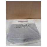 Bagnizer Collapsible Fabric Storage Cube Bins with 2 Reinforced PU Handles, Foldable Storage Organizer Baskets for Closet, Shelves, Living Room | 13"x13"x13", 4 Pack, Gray & White