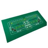 Craps Table Top Felt Layout - 36" x 72" Rectangle Las Vegas Style Green Casino Poker Table Cover Mat, Great for Poker Game Night Events Theme Party Fundraisers & Gatherings