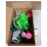 Liberry Toddler Golf Set for 2 3 4 Years Old Girls Boys, Upgraded Kids Golf Cart with Golf Cornhole Board & Putting Mat, Indoor and Outdoor Golf Toys Birthday Gift, Pink