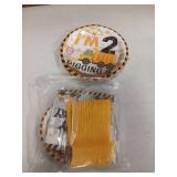 96 Pcs Construction 2nd Birthday Party Supplies Construction Truck Plates and Napkins Tableware 350GSM Excavator Birthday Decorations Favors for Boys Tractor Dump Two Years Old, Serves 24