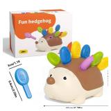 Vamotto Fine Motor Skills Toys for Toddlers 1-3, Hedgehog Montessori Toys with Color Sorting & Counting, Sensory Learning Toys for Baby 12-36 Months, Educational Toys Gift for Boys Girls