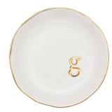 COLLECTIVE HOME - Ceramic Jewelry Tray, Decorative Trinket Dish for Rings Earrings Necklaces Bracelet Watch Keys, Birthday Mother