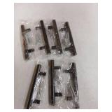 Estmoon 7 Pack Cabinet Handles Matte Black Cabinet Pulls with 3 Inch Hole Center, Stainless Steel Kitchen Cabinet Handles Black Kitchen Handles for Cabinets and Drawers, 76mm Hole Centers