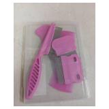 Flea Comb Set for Cats & Dogs - 6 Pack Pet Grooming for Small, Medium & Large Pets (Pink)
