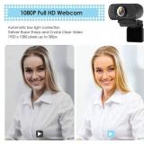 USB C Webcam for Switch 2 / PC: 1080P HD Web Cam with Mic,Computer Camera with Privacy Cover & Tripod Stand for MAC Desktop Laptop, Wide Angle Webcam Pro Streaming Web Camera for Skype/Teams/Webex