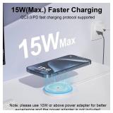 MagSafe Charger 2 Pack 15W Magnetic Wireless Charger Fast Charging Pad Compatible with iPhone 17/16/15/14/13/12 Series & AirPods 4/3/2/Pro Magnetic MagSafe Charging Pad with Dual Ports