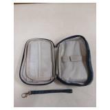 DUMEALAGR Electronic Organizer Bag Cable Organizer Travel Cord Organizer Case Pouch Portable Carrying Case for Charger Hard Drive Earphone USB SD Card (Navy)